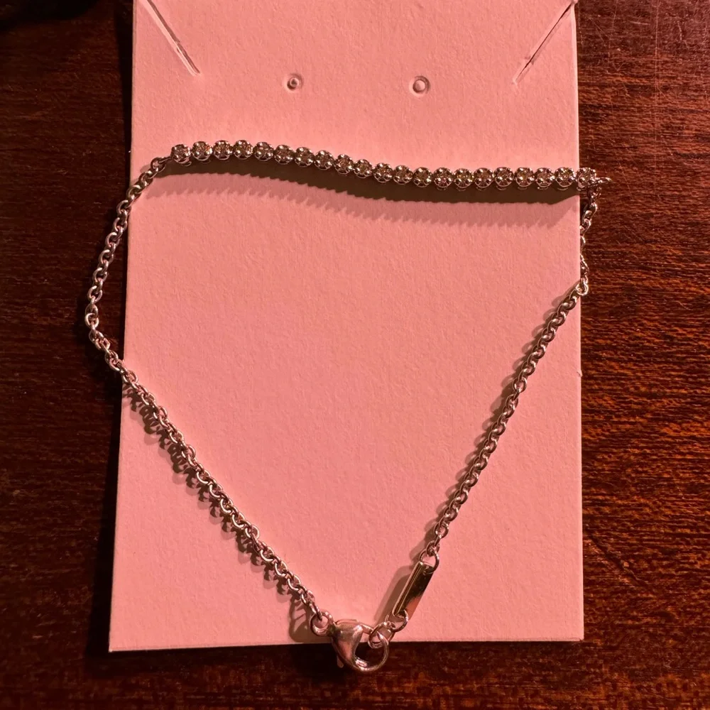 Sterling silver 925 lab diamond tennis bracelet - Picture 3 of 3